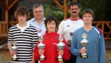 Kreisranglistensieger 2007 - von links nach rechts: Philipp Müller, Hilmar Treiber, Christoph Weinhold, Andreas Müller, Thomas Landgraf