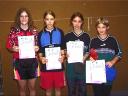 Die Sieger der Mädchen bei den Kreismeisterschaften der Jugend in der Saison 2002/2003 in Haßfurt.
