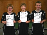 Die Sieger der Jungen beim 1. Kreisranglistenturnier der Schüler A in der Saison 2008/2009 in Ebern.