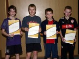 Die Sieger der Minimeisterschaften der Jungen Altersklasse 1996/1997 in der Saison 2008/2009 in Bundorf.
